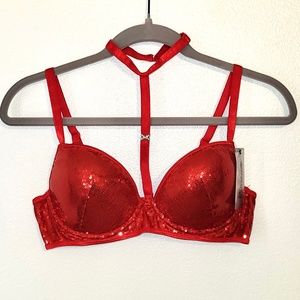 The Escante Collection Sequin Choker Bra - L